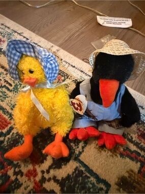 Vintage Ty Attic Treasures Plush Bundle - Bonnie & Cawley 🌾✨
